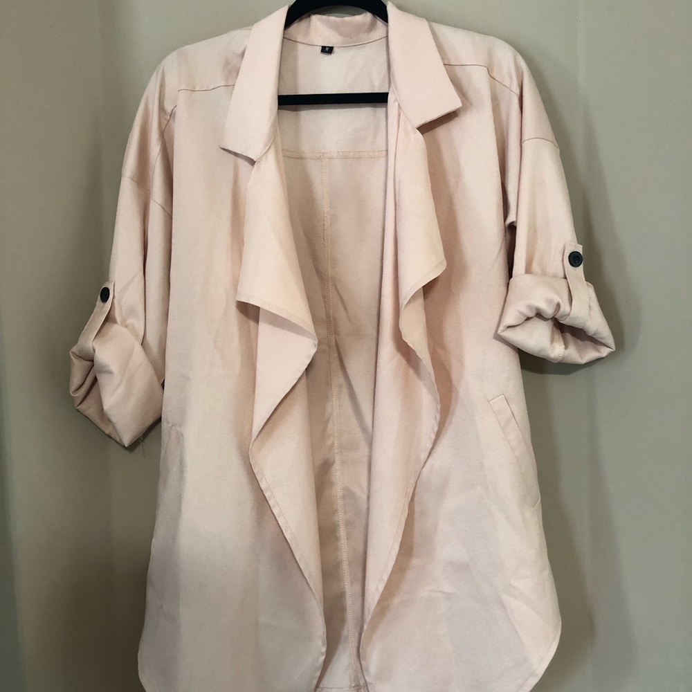 Shein light cream colored duster